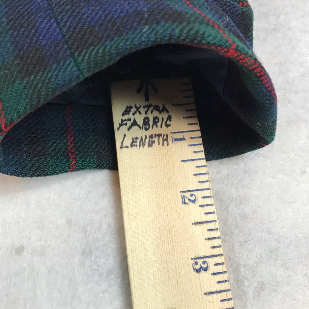 Double Breasted Blazer Pendleton Red Blue Check 8 - image 7